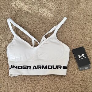 Under Armour White Strappy Sports Bra
